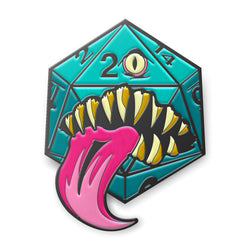 Mimic Die - Hard Enamel Adventure Dice Pin Metal by Norse Foundry (ONLINE ORDER ONLY)