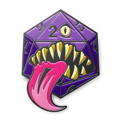 Mimic Die - Hard Enamel Adventure Dice Pin Metal by Norse Foundry (ONLINE ORDER ONLY)