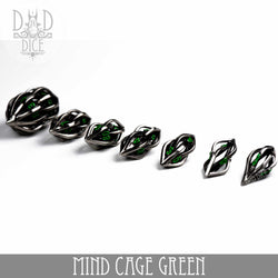 Mind Cage Green - Metal Dice Set (Gift Box) (Online Order Only)