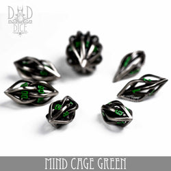 Mind Cage Green - Metal Dice Set (Gift Box) (Online Order Only)