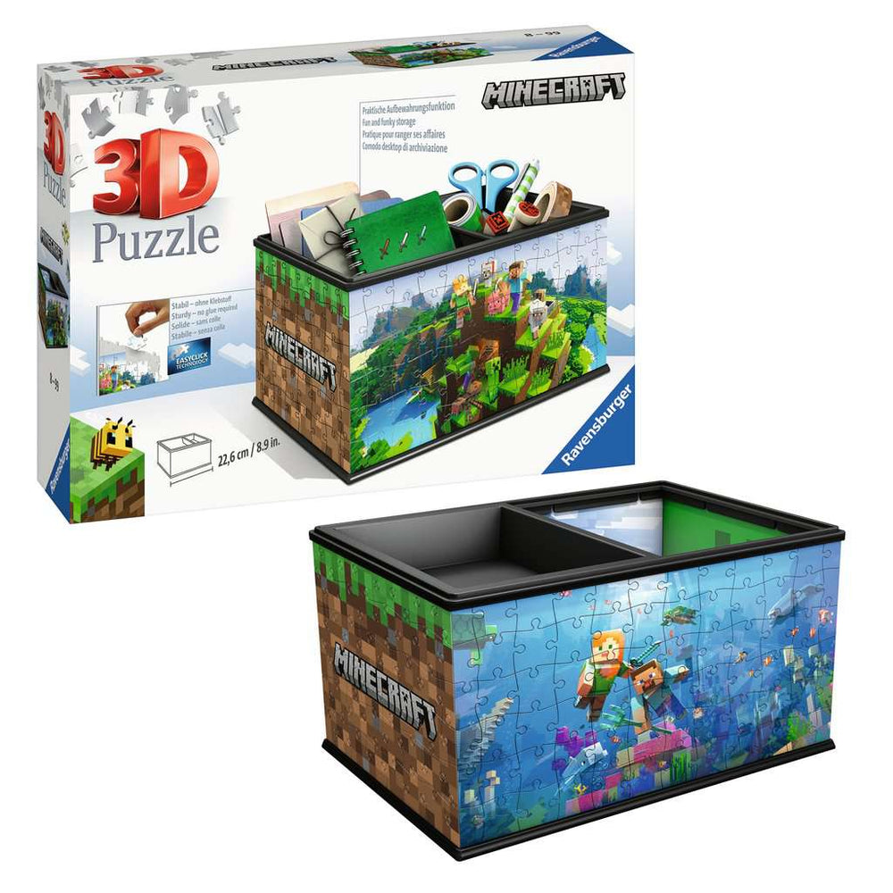 Minecraft Storage Box 223 Piece 3D Jigsaw Puzzle Ravensburger (ONLINE ORDER ONLY)
