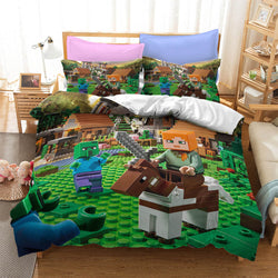 Minecraft Bedding Sets Pattern Quilt Cover Without Filler (Online Order Only)