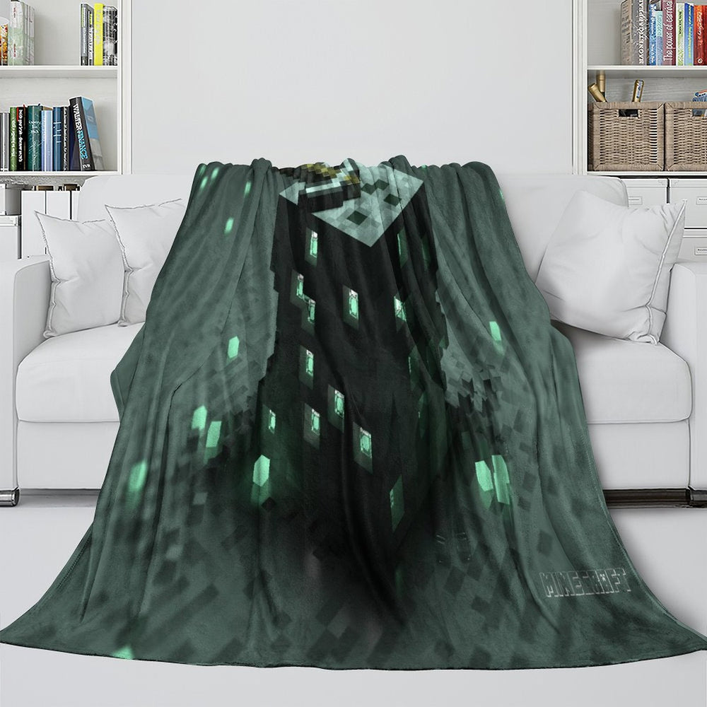 Minecraft Blanket Flannel Throw Kids Room Decoration (Online Order Only)