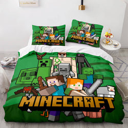 Minecraft Cosplay Bedding Set Kids Quilt Cover (Online Order Only)
