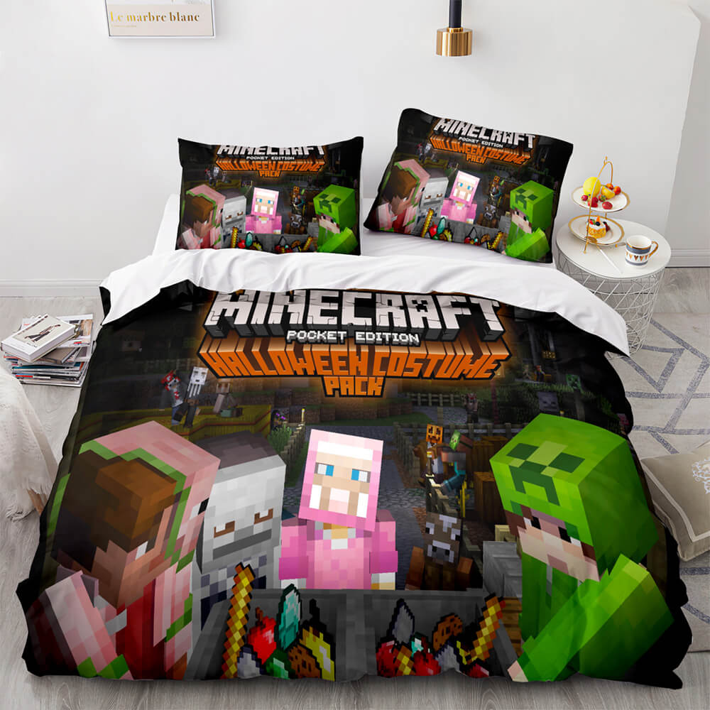 Minecraft Cosplay Bedding Set Kids Quilt Cover (Online Order Only)