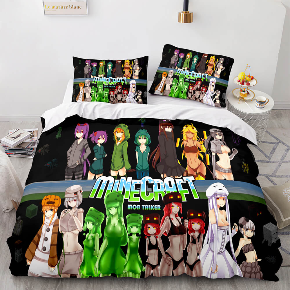 Minecraft Cosplay Bedding Set Kids Quilt Cover (Online Order Only)