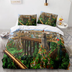 Minecraft Cosplay Bedding Set Kids Quilt Cover (Online Order Only)