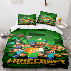 Minecraft Cosplay Bedding Set Kids Quilt Cover (Online Order Only)