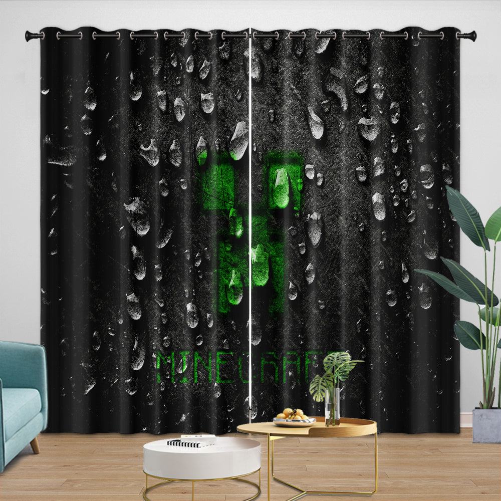 Minecraft Curtains Blackout Window Drapes Kids Room Decoration (ONLINE ORDER ONLY)