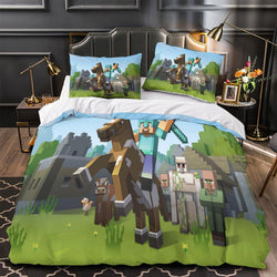 Minecraft Duvet Cover Pattern Bedding Set Without Filler (ONLINE ORDER ONLY)