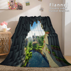 Minecraft Flannel Fleece Throw Cosplay Blanket (Online Order Only)