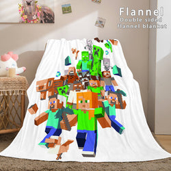 Minecraft Flannel Fleece Throw Cosplay Blanket (Online Order Only)