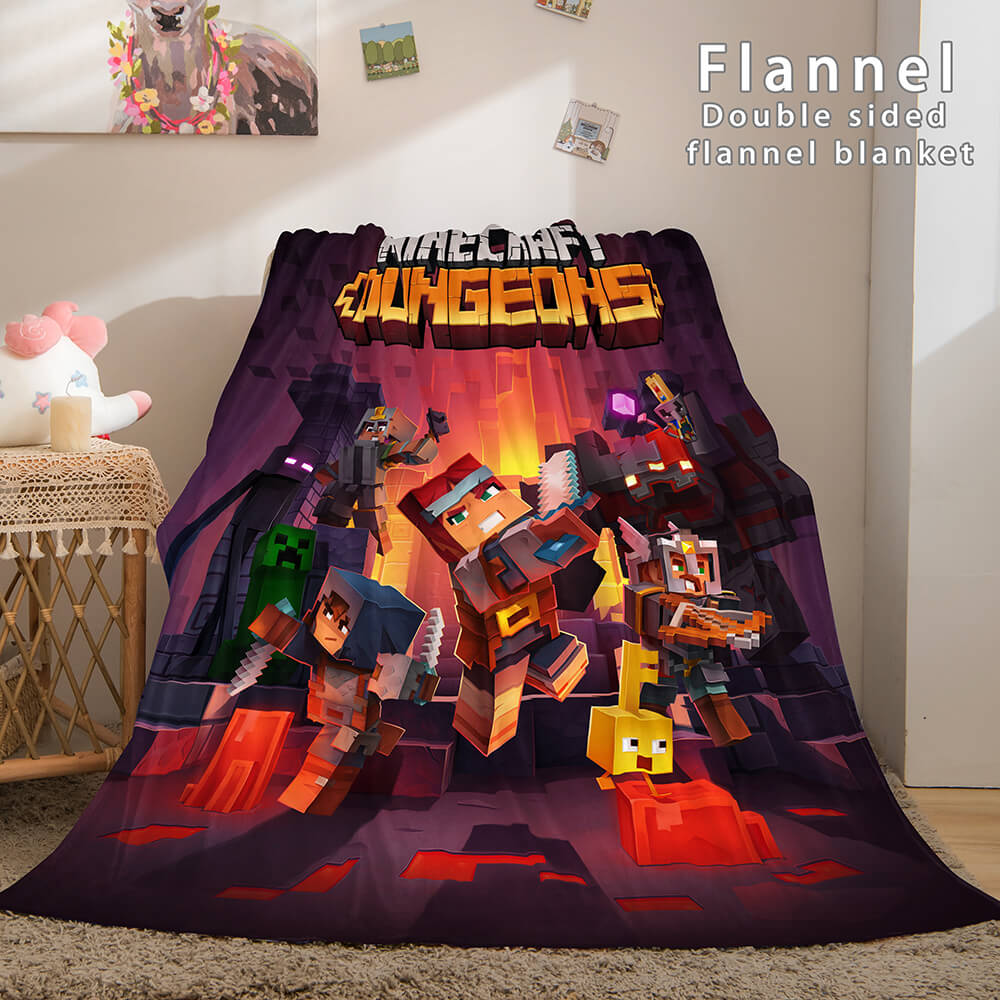 Minecraft Flannel Fleece Throw Cosplay Blanket (Online Order Only)
