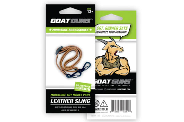 GoatGuns Miniature Sling, Leather, Adjustable, for Mini AR & AK SLING-LEATHER (ONLINE ORDER ONLY)