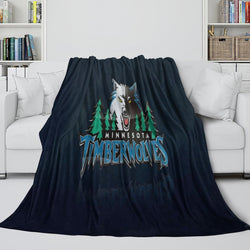Minnesota Timberwolves Blanket Flannel Fleece Throw Room Decoration (Online Order Only)