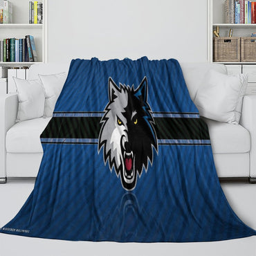 Minnesota Timberwolves Blanket Flannel Fleece Throw Room Decoration (Online Order Only)