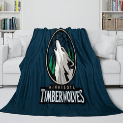 Minnesota Timberwolves Blanket Flannel Fleece Throw Room Decoration (Online Order Only)
