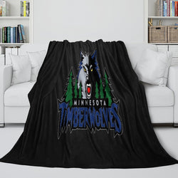 Minnesota Timberwolves Blanket Flannel Fleece Throw Room Decoration (Online Order Only)