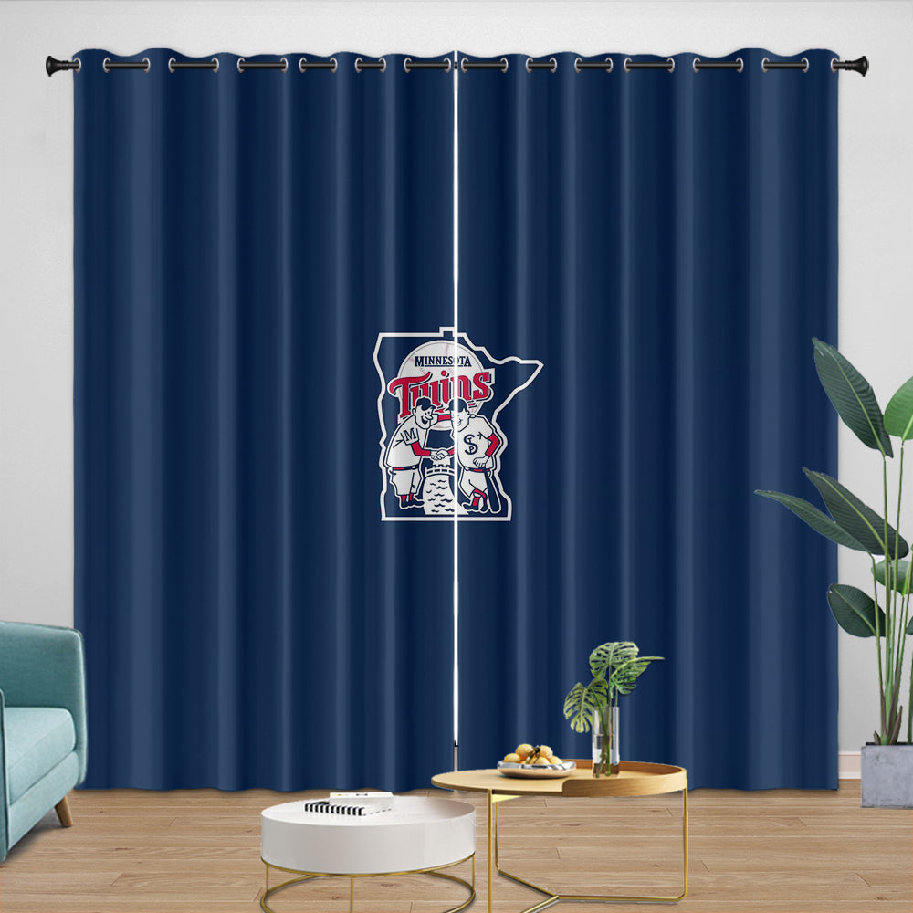 Minnesota Twins Curtains Blackout Window Drapes Room Decoration (Online Order Only)