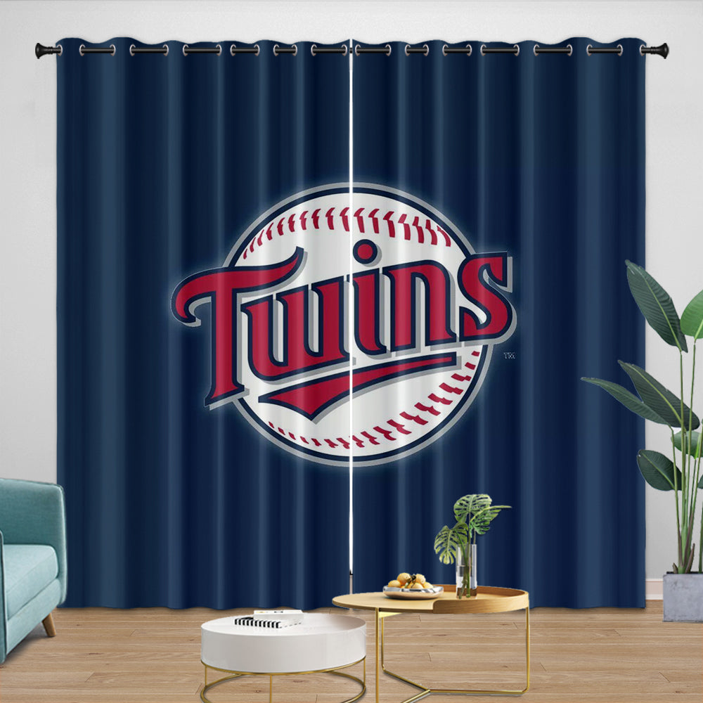 Minnesota Twins Curtains Blackout Window Drapes Room Decoration (Online Order Only)
