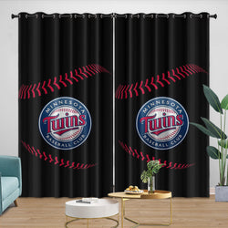 Minnesota Twins Curtains Blackout Window Drapes Room Decoration (Online Order Only)
