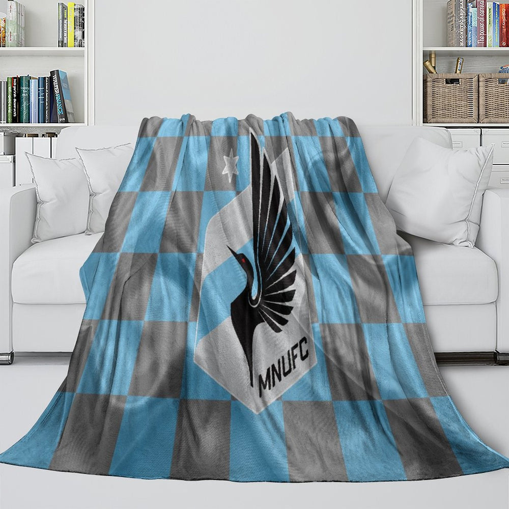 Minnesota United FC Blanket Flannel Fleece Throw Room Decoration (Online Order Only)