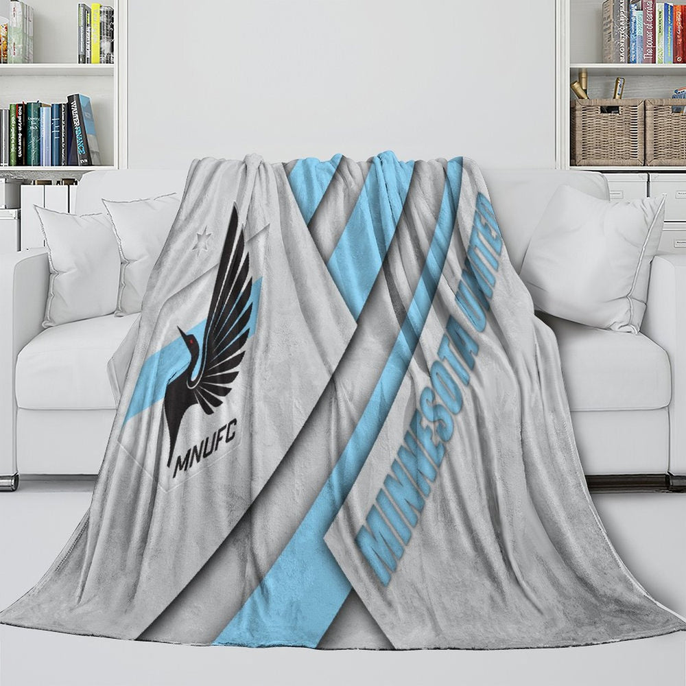 Minnesota United FC Blanket Flannel Fleece Throw Room Decoration (Online Order Only)