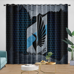 Minnesota United FC Curtains Blackout Window Drapes Room Decoration (Online Order Only)