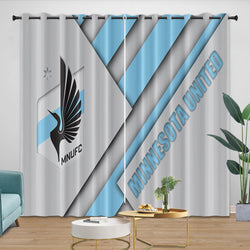 Minnesota United FC Curtains Blackout Window Drapes Room Decoration (Online Order Only)