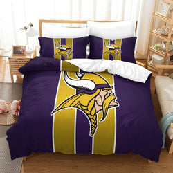 Minnesota Vikings Bedding Set Duvet Cover Without Filler (Online Order Only)