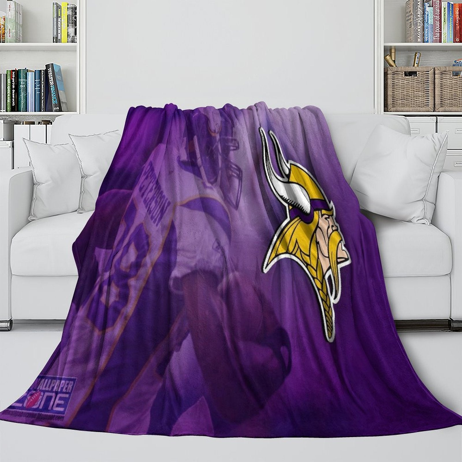 Minnesota Vikings Blanket Flannel Fleece Throw (Online Order Only)