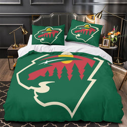 Minnesota Wild Bedding Set Quilt Duvet Cover Without Filler (Online Order Only)