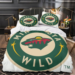 Minnesota Wild Bedding Set Quilt Duvet Cover Without Filler (Online Order Only)