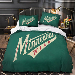 Minnesota Wild Bedding Set Quilt Duvet Cover Without Filler (Online Order Only)