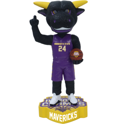 Minnesota State Mankato Mavericks 2024 NCAA Division II Men's and Women's Basketball National Champions Bobbleheads (ONLINE ORDER ONLY)