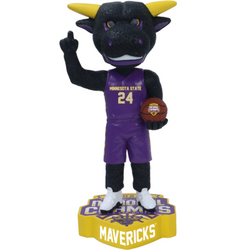 Minnesota State Mankato Mavericks 2024 NCAA Division II Men's and Women's Basketball National Champions Bobbleheads (ONLINE ORDER ONLY)