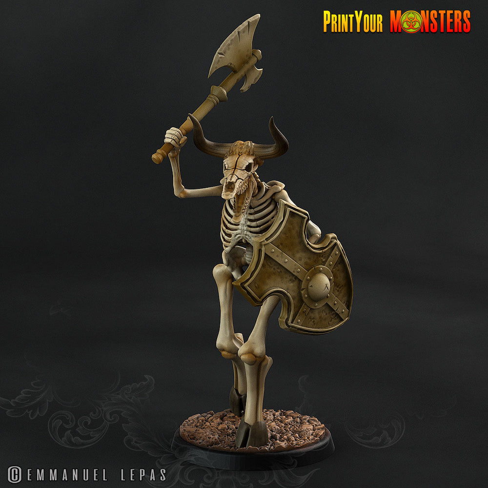 3D Printed Print your Monster The Ancient Bones Pack - Bone Minotaurs 28mm 32mm D&D (Online Only)