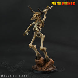 3D Printed Print your Monster The Ancient Bones Pack - Bone Minotaurs 28mm 32mm D&D (Online Only)