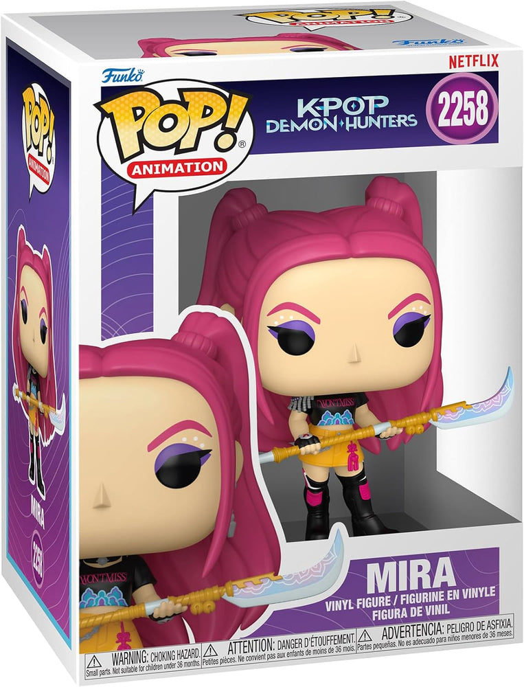 Funko Pop! Animation KPop Demon Hunters Mira Vinyl Figure #2258 with Funko Protector (ONLINE ORDER ONLY)