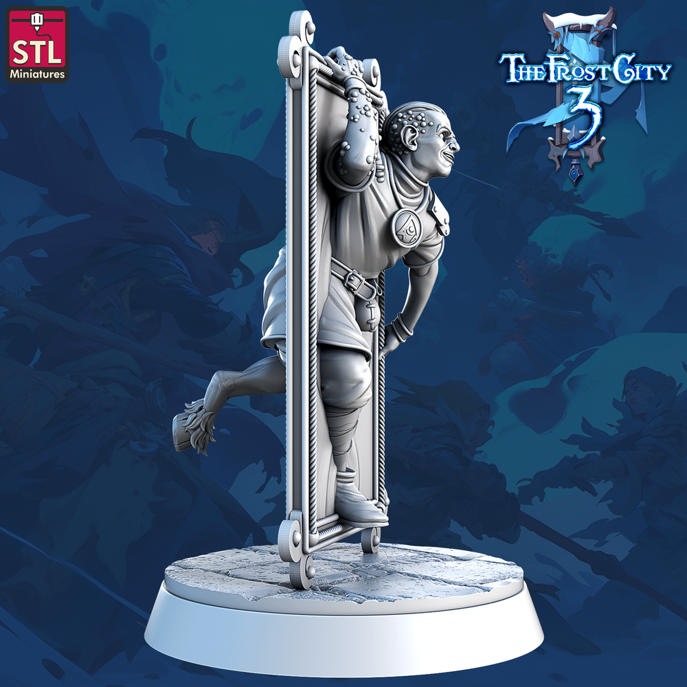 3D Printed STL Miniatures Mirror Monster Core Characters The Frost City 3 28 - 32mm War Gaming D&D (Online Only)