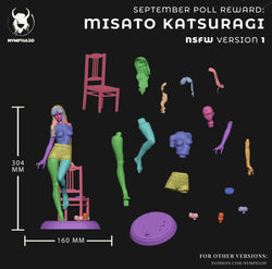 Misato Katsuragi - Evangelion (SFW/NSFW 18+ Only) - 1:6 Scale (ONLINE ORDER ONLY)