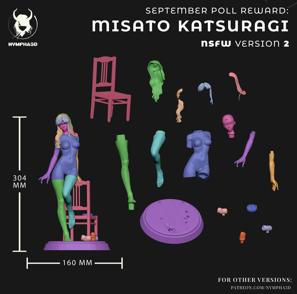 Misato Katsuragi - Evangelion (SFW/NSFW 18+ Only) - 1:6 Scale (ONLINE ORDER ONLY)