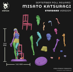 Misato Katsuragi - Evangelion (SFW/NSFW 18+ Only) - 1:6 Scale (ONLINE ORDER ONLY)