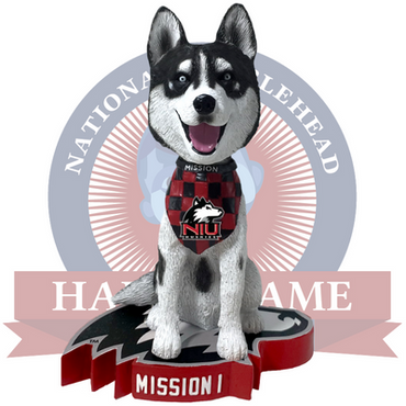 Mission I Northern Illinois Huskies Live Husky Bobblehead (ONLINE ORDER ONLY)