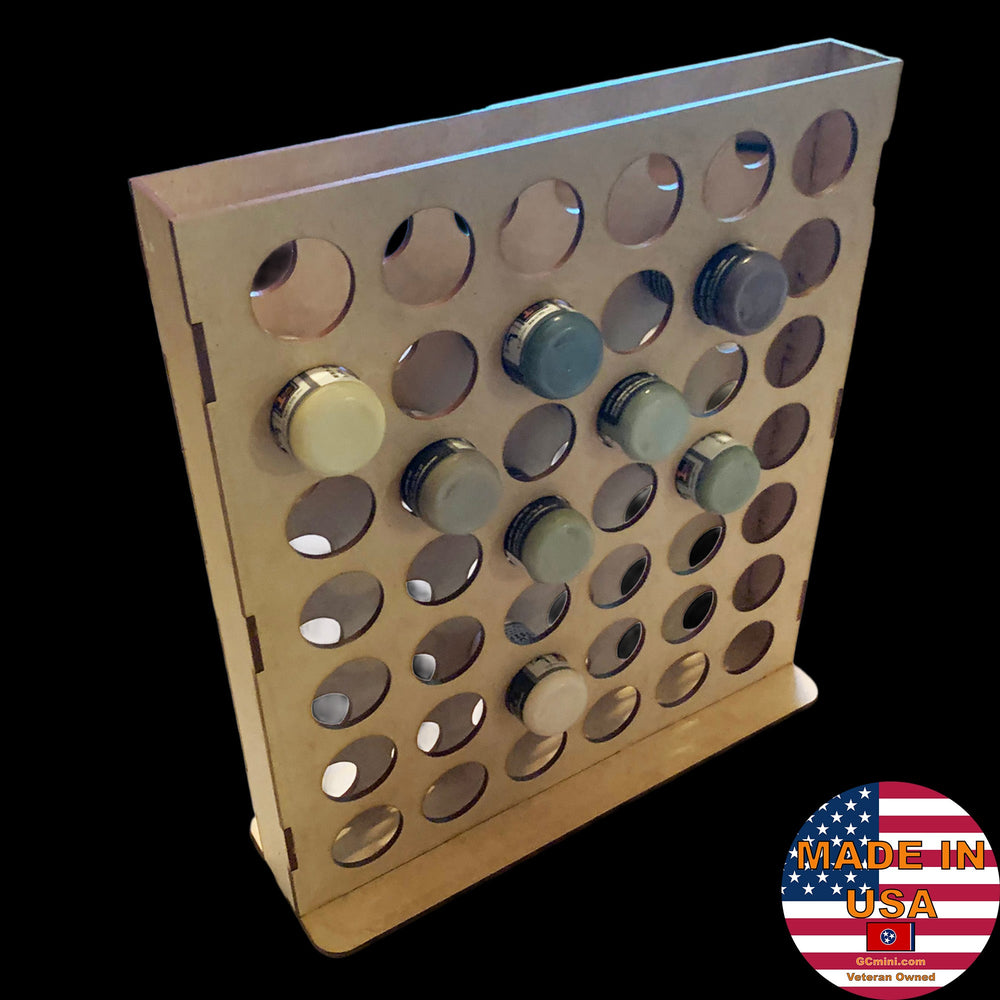 Vertical Paint Rack - For 1oz Mission Models Premium Hobby Paints (Online Order Only) (Online Order Only)