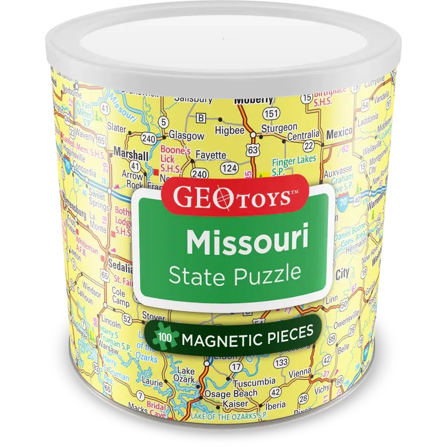 Missouri State 100 Piece Magnetic Jigsaw Puzzle Geotoys (ONLINE ORDER ONLY)