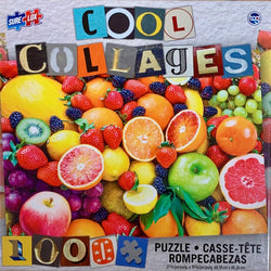 Mixed Fruits Cool Collages 1000 Piece Jigsaw Puzzle Sure Lox (ONLINE ORDER ONLY)