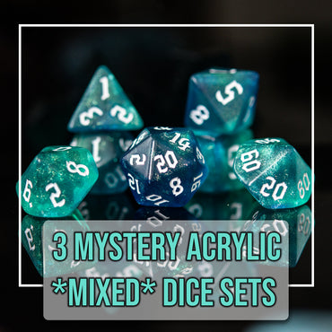 3 Mystery Acrylic Dice Sets (ONLINE ORDER ONLY)