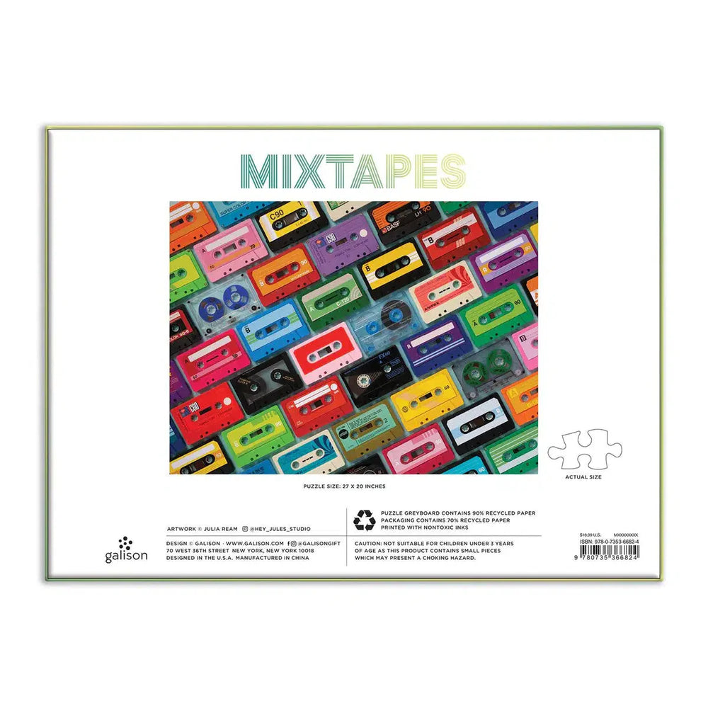 Mixtapes 1000 Piece Jigsaw Puzzle Galison (ONLINE ORDER ONLY)