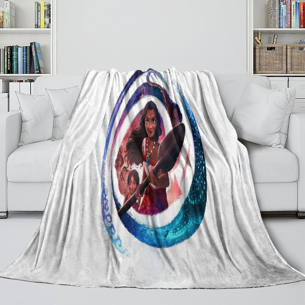 Moana 2 Blanket Flannel Throw Room Decoration (Online Order Only)